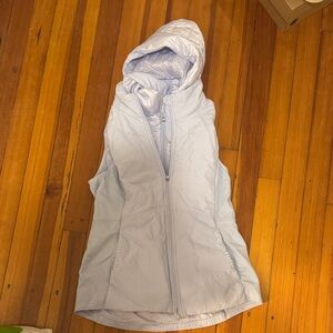 Lululemon Light Blue Hooded Vest